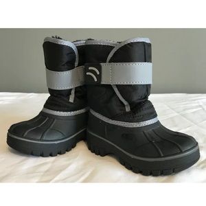 THERMOLITE Toddler Winter Snow Boots Black 5/6